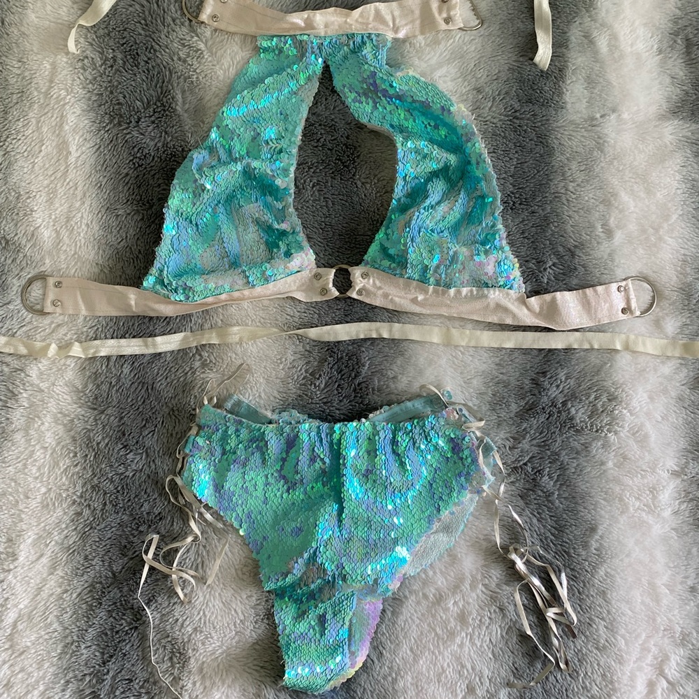 Aqua Flip Iridescent Sequin Outfit - SOLD 09/23